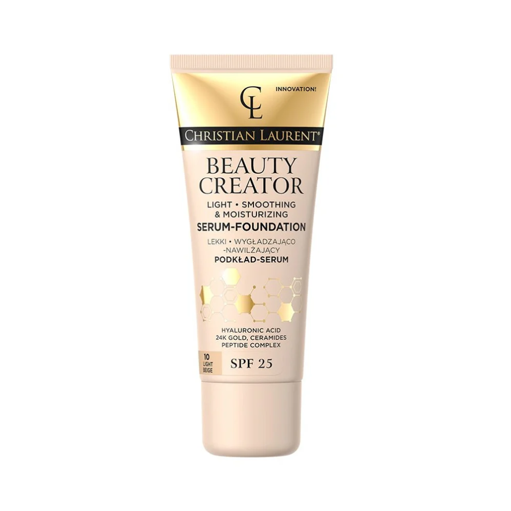 Christian Laurent Lekki wygładzająco-nawilżający podkład-serum z SPF25, 010 Light Beige, 30ml