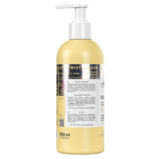 SO!FLOW BY VIS PLANTIS Odżywka do włosów, włosy kręcone, zapach dojrzałego melona z aloesem, 400ml
