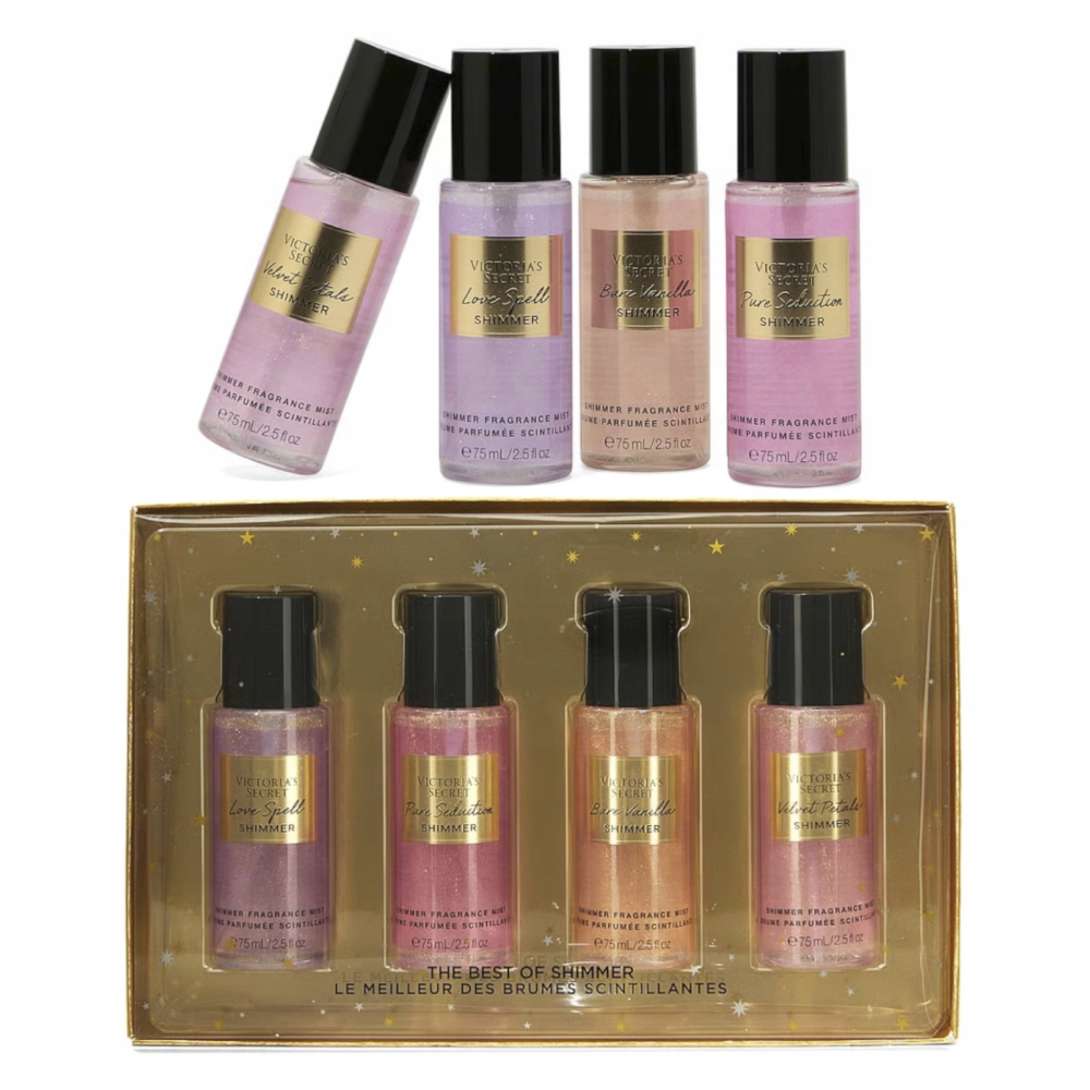 Victoria's Secret Shimmer 4x 75ml Zestaw mgiełek do ciała